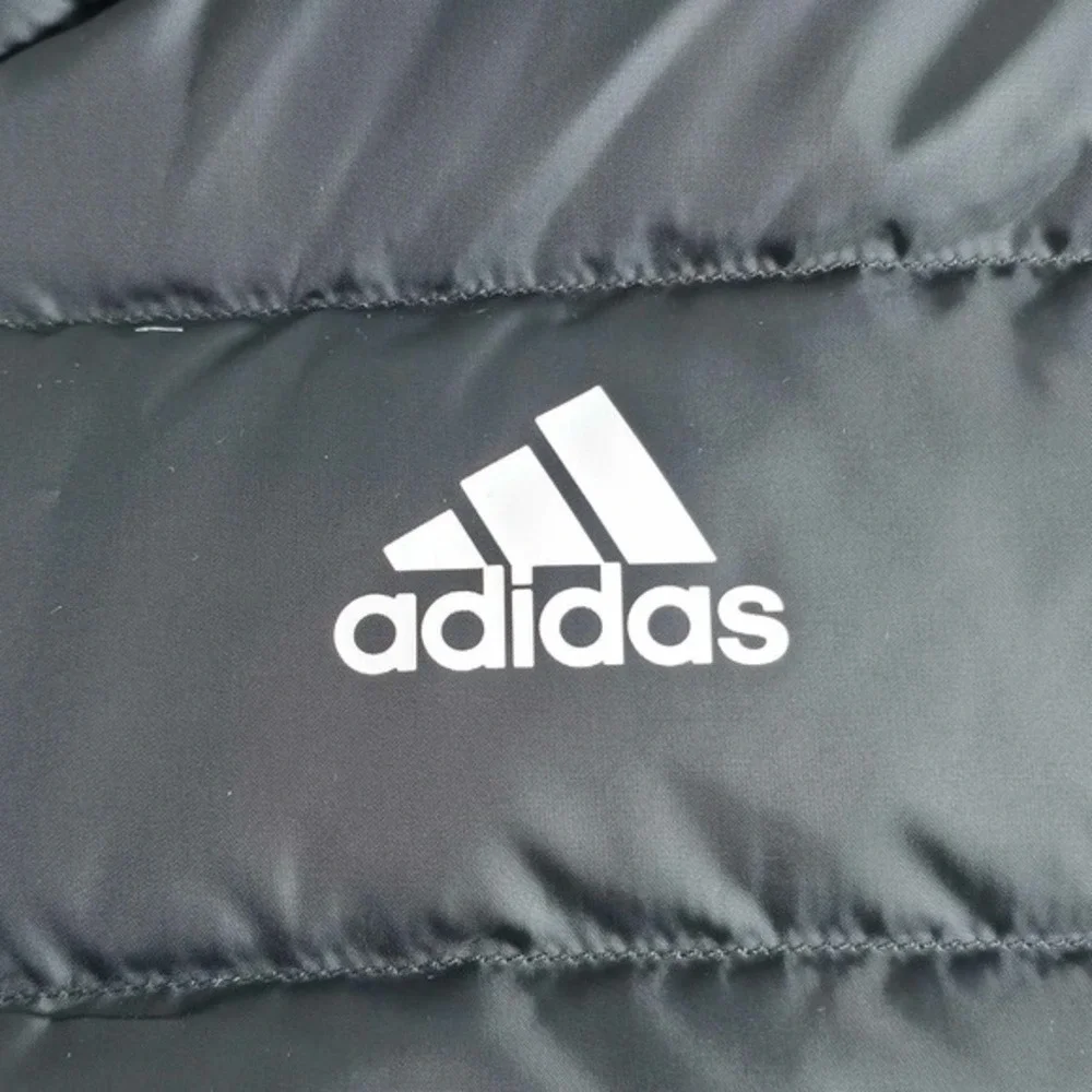 Adidas Essentials Down Filled Polyester Black Jacket Men's Size Large GH4589 NEW